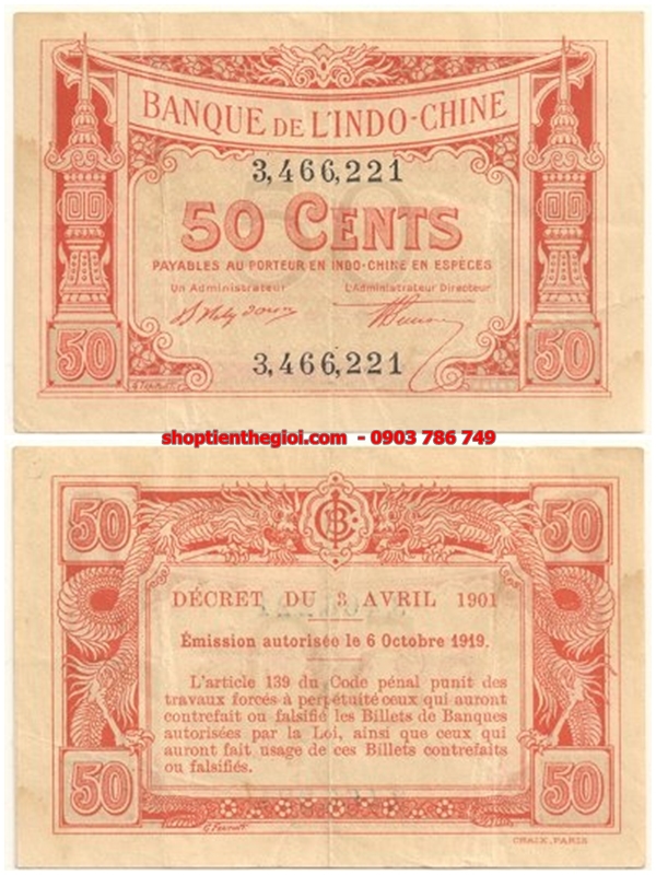 50 Cents 1920 Thành Thái